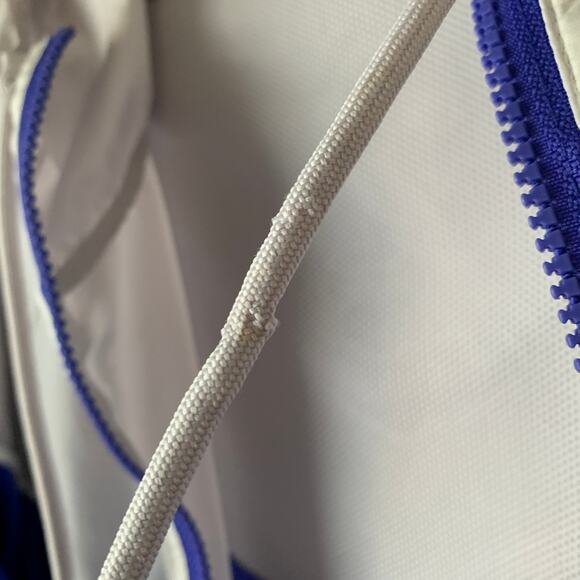 Nike Blue Grey Windrunner Zip Up Hoodie Jacket Retro-Styled Windbreaker Size M - Picture 11 of 16